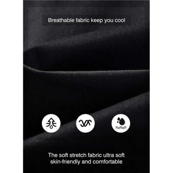 Men's Casual Jogger Pants, Cotton Drawstring Chino Cargo Hiking Outdoor Sweatpan - Picture 4 of 7